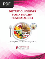 Dietary Guidelines For A Healthy Postnatal Diet