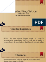 Variedad Lingüística