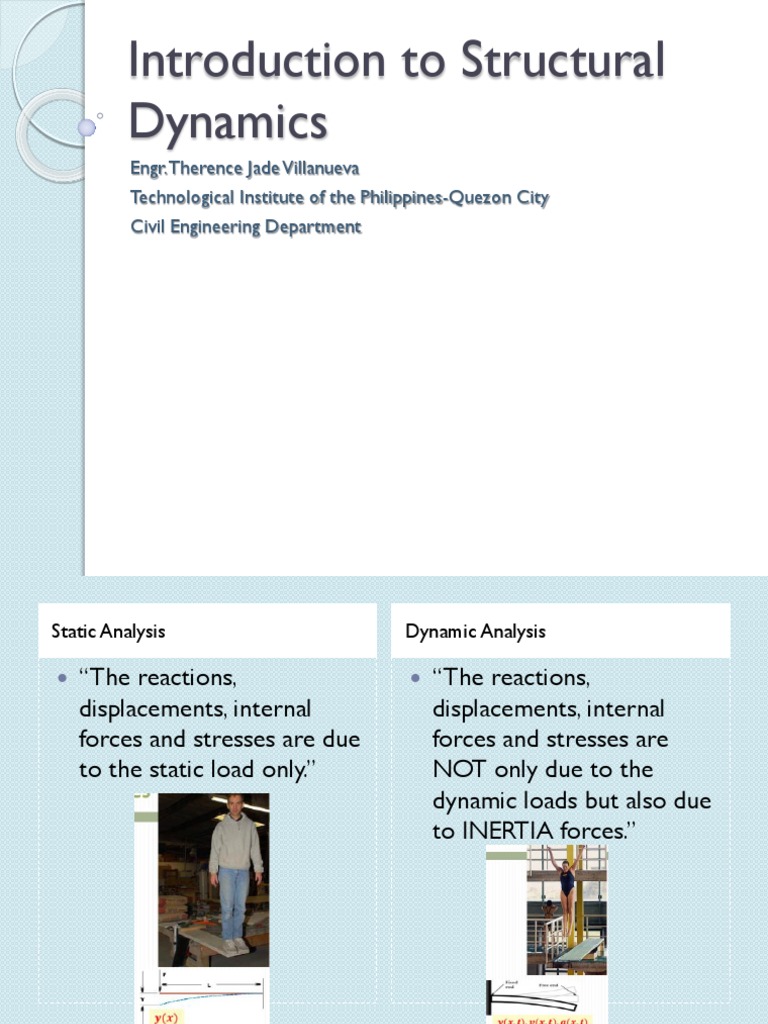 Structural Dynamics Overview and Analysis | PDF | Force | Mechanics