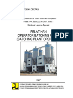 Laporan Operasi Batching Plant