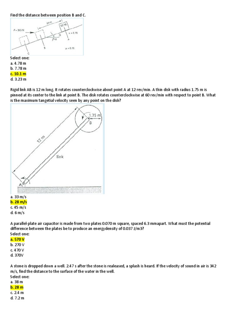 Physics Five Points Force Tension Physics