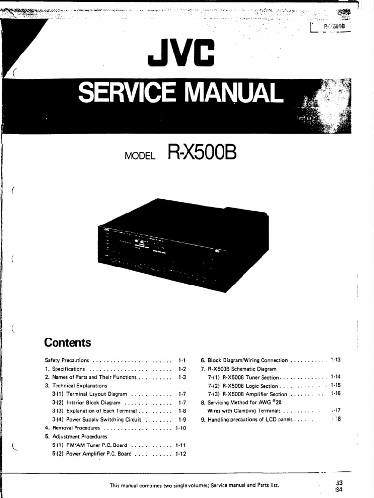 JVC RX 500 B Reciever | PDF