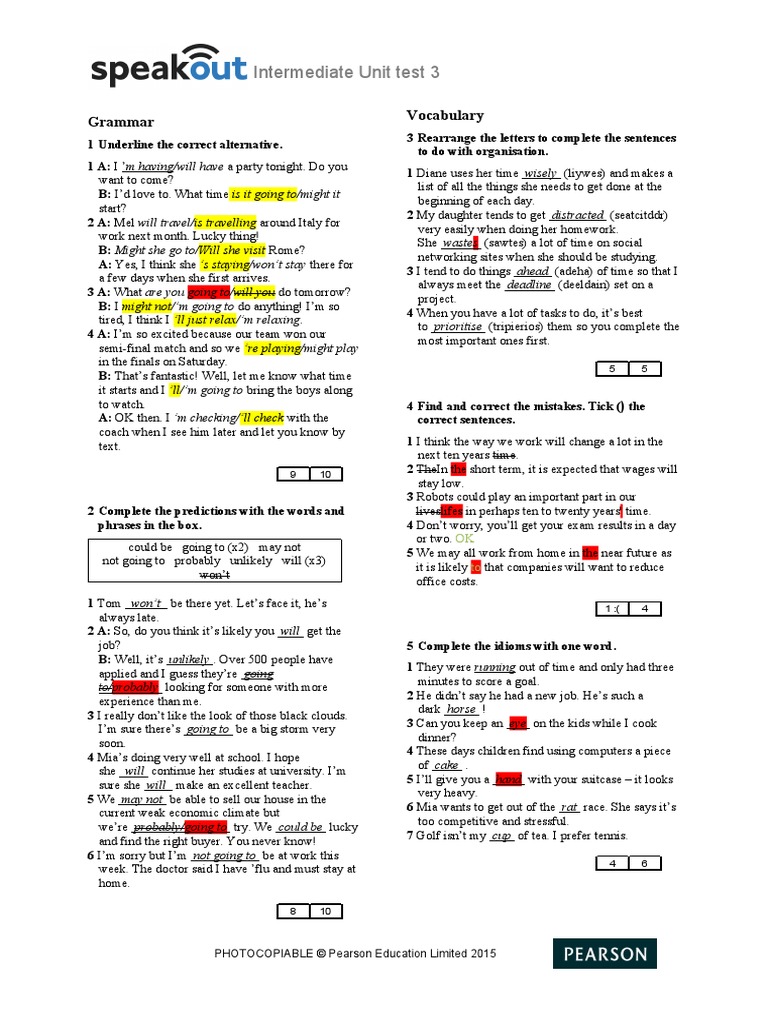 Photocopiable Pearson Education Limited 2015