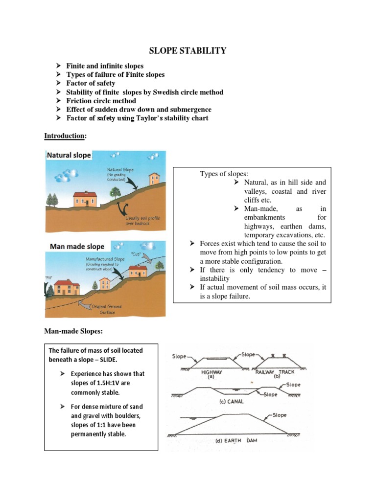 Slope Stability | PDF | Geomorphology | Applied And Interdisciplinary ...