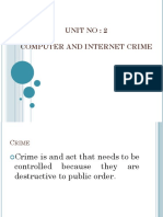 Unit No: 2 Computer and Internet Crime