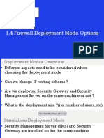 1.4 Firewall Deployment Mode Options
