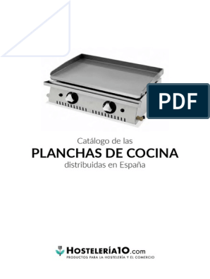 Catalogo Planchas Hosteleria10 PDF, PDF, Acero