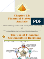 Financial Statement Analysis: Cornerstones of Financial & Managerial Accounting, 2e