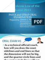Pasta Oral Examination