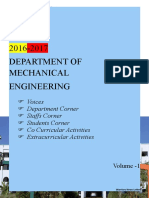 2016-2017 Department of Mechanical Engineering