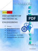 2016-2017 Department of Mechanical Engineering