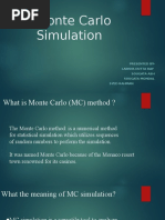 Monte Carlo Simulation: Presented By-Labnya Dutta Ray Sougata Ash Sougata Mondal Syed Rahman