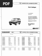 Range Rover Classic Parts Manual 1986 - 1991