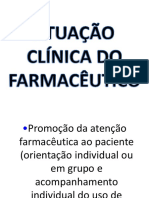 Atuação clínica do Farmacêutico