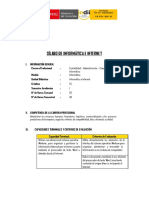 I SEM 4 Silabo Informatica e Internet