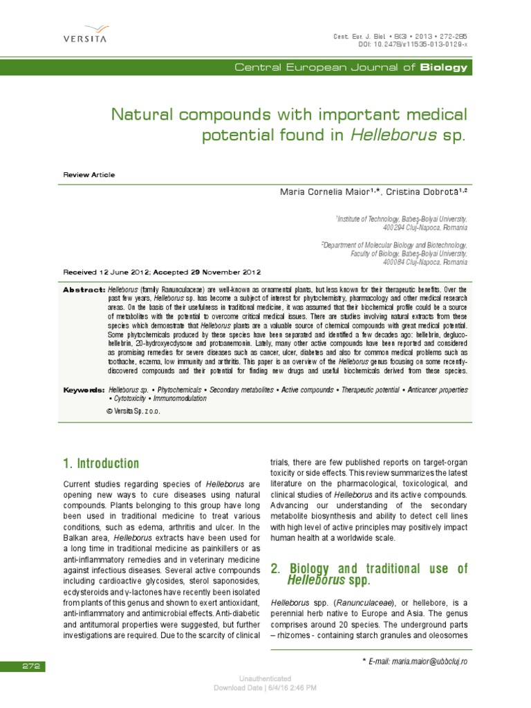 Natural Compounds With Important Medical Pdf Two Dimensional Nuclear Magnetic Resonance Spectroscopy Reactive Oxygen Species