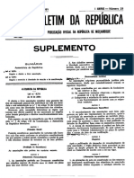 MOÇAMBIQUE - Lei Do Associativismo 1991