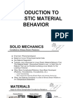 Inelastic Material Behavior