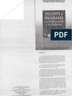 Docente y Programa Díaz Barriga