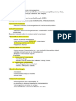 Communicable Disease Transmission Modes