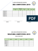 Maszumba Competition 2019: San Jose Integrated School