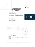 Introduction To Linear Optimization Athena Scientific PDF
