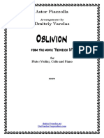 Varelas (Piazzolla) - Oblivion (Viiolin, Cello, Piano)