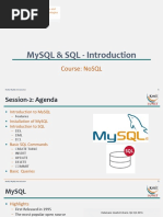 Mysql & SQL - Introduction: Course: Nosql