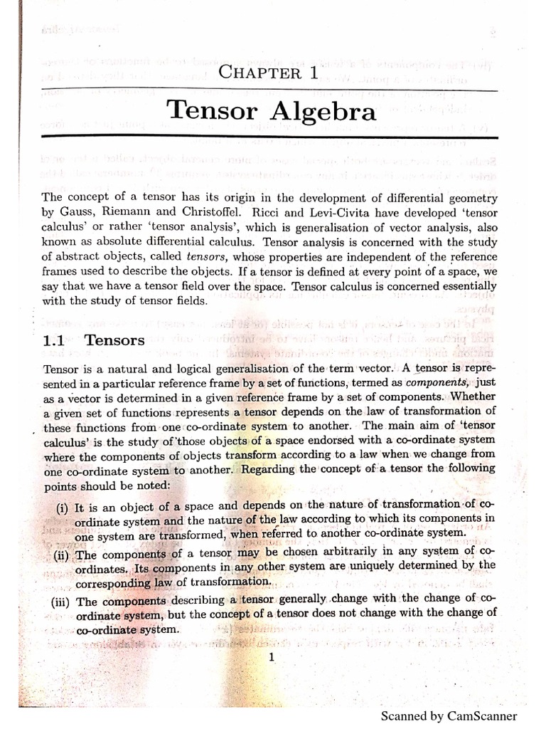 Tensor | PDF
