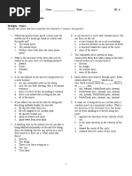 Circular Motion Practice Quiz