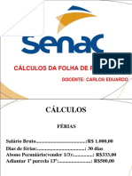 Calculos Folha de Pagamento