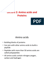 Lecture 2: Amino Acids and Proteins