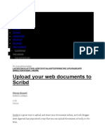 Upload Your Web Documents To Scribd