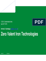 Zero Valent Iron Technologies for Contaminated Sites