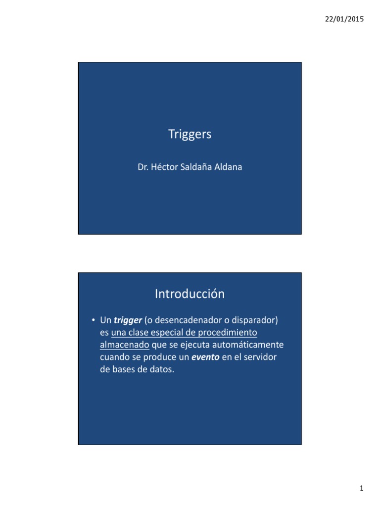 Triggers en SQL Server | PDF | Servidor SQL de Microsoft | Software de ...