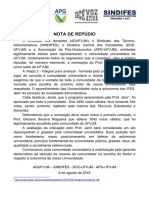 Nota de repúdio UFVJM