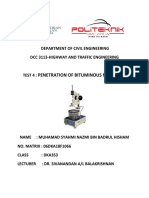 Department of Civil Engineering Penetration