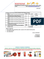 P.M. ENTERPRISE FIRE HYDRANT AND SPINKLER SYSTEM ESTIMATE