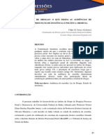 Uso Ou Tráfico de Drogas? o Que Dizem As Audiências de Custódia Sobre Presunção de Inocência e Política Criminal