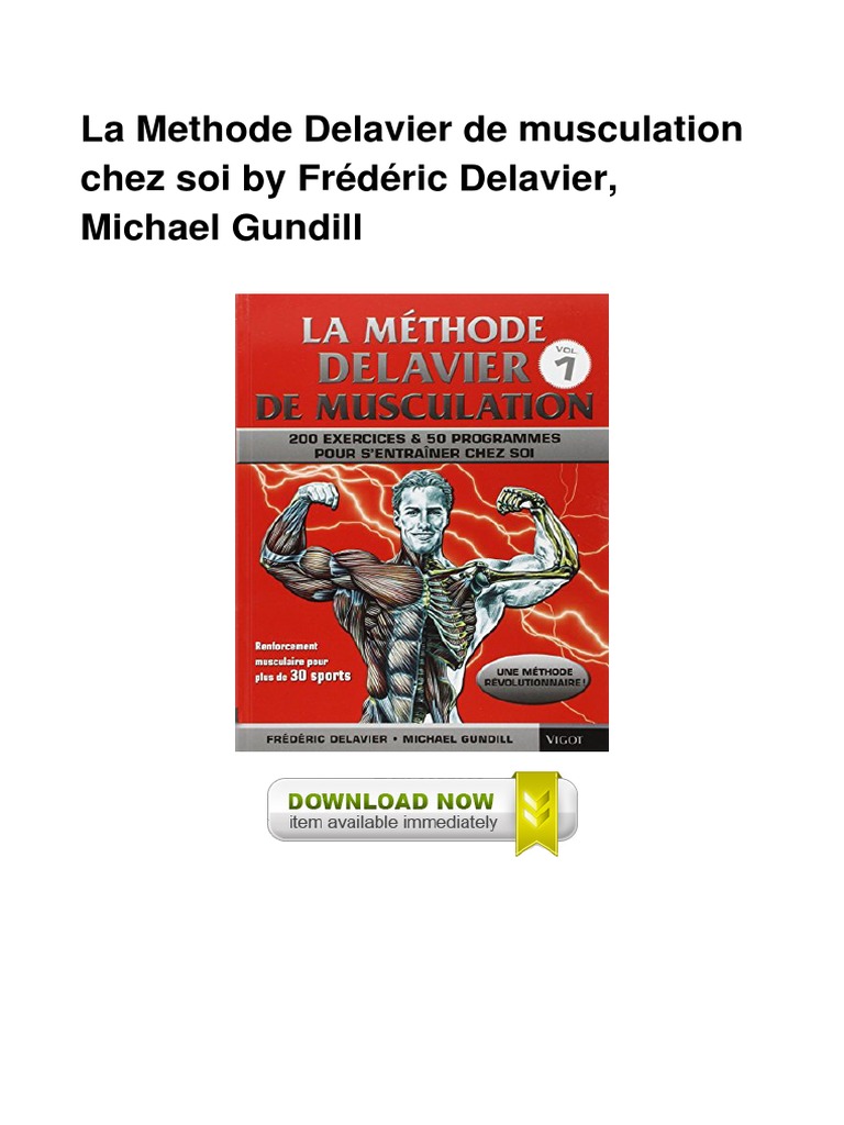 La Methode Delavier De Musculation Chez Soi Pdf