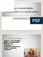 Tema. Edad Media. La Patristica y La Escolastica