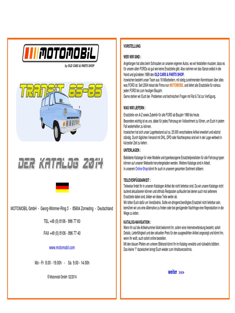 Transit 12 Deutsch