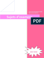 Sujets D'examens - 3ème Année Médecine