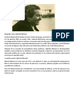 Biografía Corta Gabriela Mistral