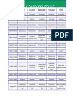 Pre-K Daily Schedule Excel