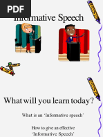 Informative Speech