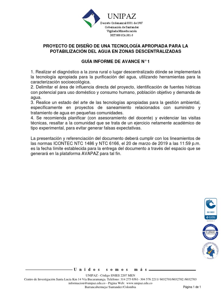 Informe 1 Tecnología Apropiada | PDF
