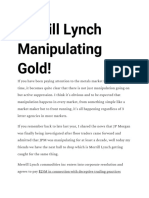 Merrill Lynch Manipulating Gold