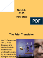 Nzcee 3105: Transistors