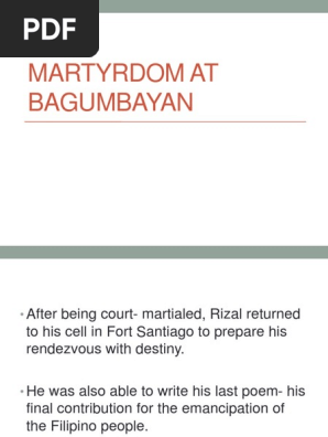 CHAPTER 25 Martyrdom at Bagumbayan